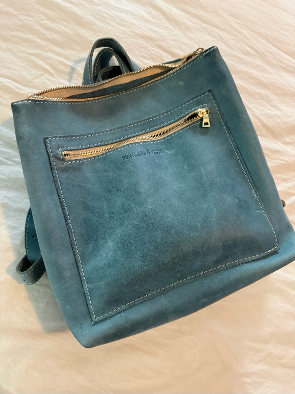 Portland Leather Leather Backpack EUC 0895